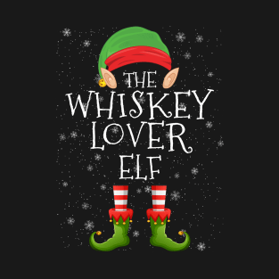 Whiskey Lover Elf Family Matching Christmas Group Funny Pajama Xmas T-Shirt