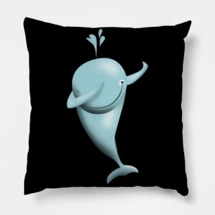 Dabbing Shirt Funny Dabbing Cute Whale T Shirt Pillow