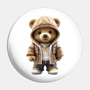 Hip-hop Teddy Bear Pin