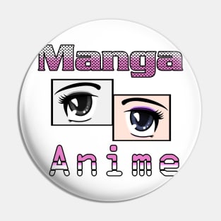 Manga Anime Eyes Pin