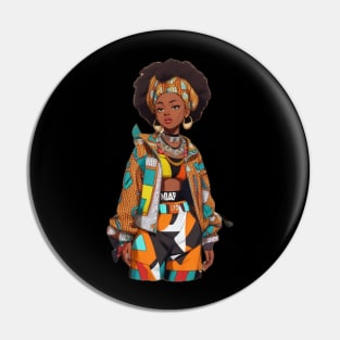 Hippie african beauty Pin