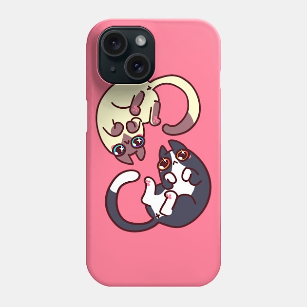 Twirly Kitties Phone Case by machmigo