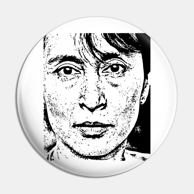 Aung San Suu Kyi Pin by HenryHenry