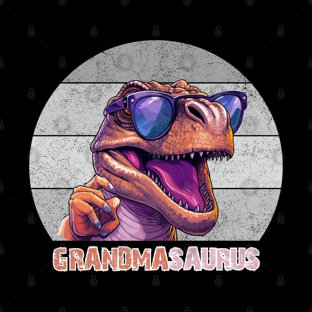 Grandmasaurus T rex Dinosaur Grandma Saurus Mother's Family by Emouran