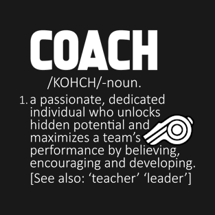 Coach Definition T-Shirt Funny Coach for Men Women T-Shirt