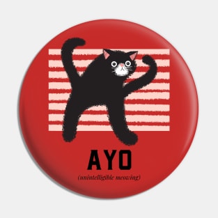 Ayo unintelligible meowing meme cat Pin