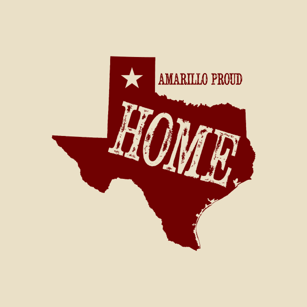 My Home is Amarillo (Red Ink) by AmarilloShirts