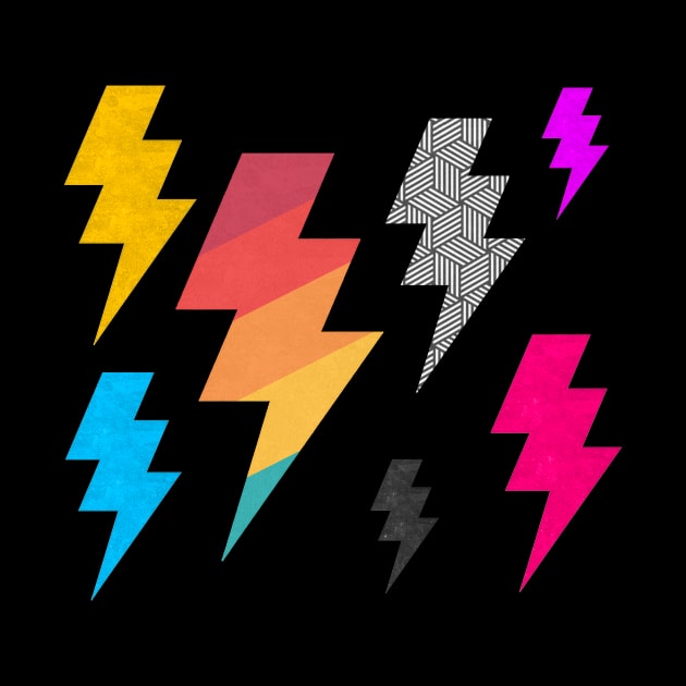 Lightning Bolt mega stickers 02 by Vin Zzep