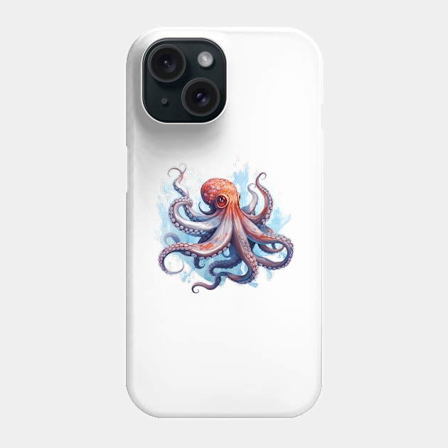 Orange Octopus Phone Case by zooleisurelife