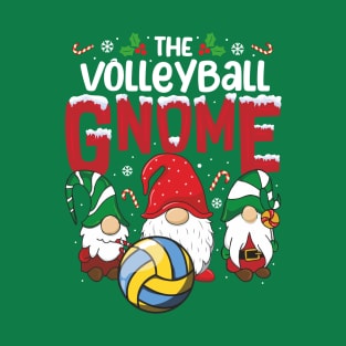 gnome pajamas volleyball Gnome Xmas cute Christmas gnome T-Shirt