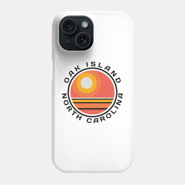 Oak Island, NC Summertime Vacationing Sunrise Phone Case by Contentarama