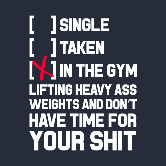 Single Taken Or In The Gym Inspiration by Rebus28