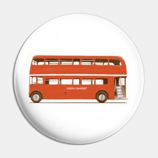 Red London Bus Pin
