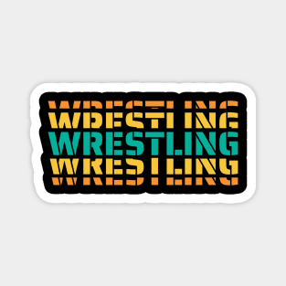 3d wrestling lettering -  wrestling quote Magnet