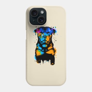 Rottweiler Spray Paint Artwork Phone Case