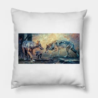 The Wolf Family Pillow