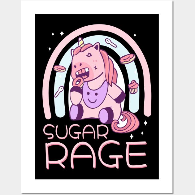 Pastel Goth Unicorn Print