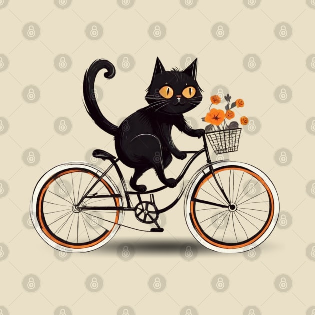 Floral Feline Pedals: The Adventures of the Cat Cyclist by Helen Morgan