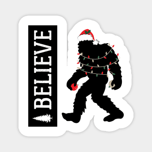 Big Foot Christmas Sasquatch Holiday Yeti Magnet