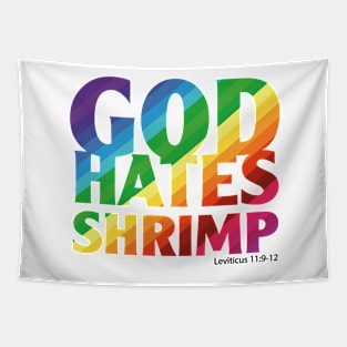 God Hates Shrimp Tapestry