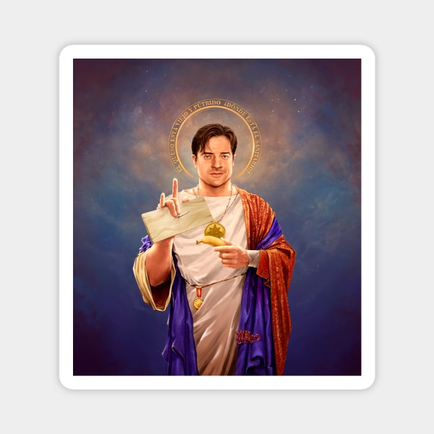 Saint Brendan of Fraser Magnet by vincentcarrozza