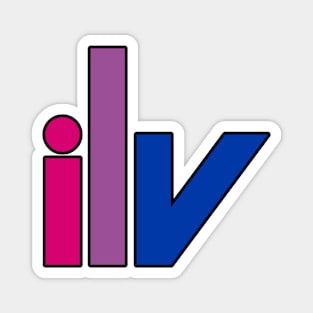 ilv Bisexual Pride Magnet