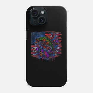 Celebrate Mardi Gras and show your love of fishing with this vibrant patriotic design Phone Case