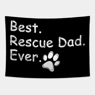 Men Animal Rescue Cat Dog Best Dad Ever Paw Love Tapestry