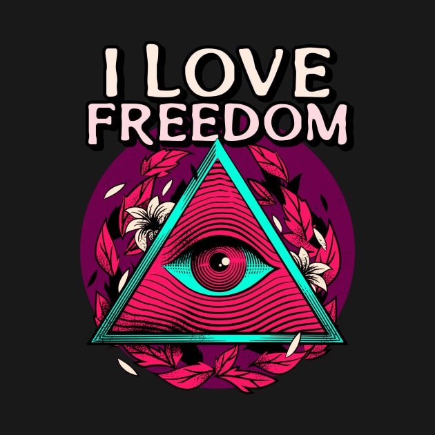 I LOVE FREEDOM by Cossack Land Merch