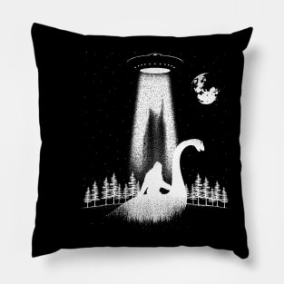 Bigfoot Riding Loch Ness Monster Pillow