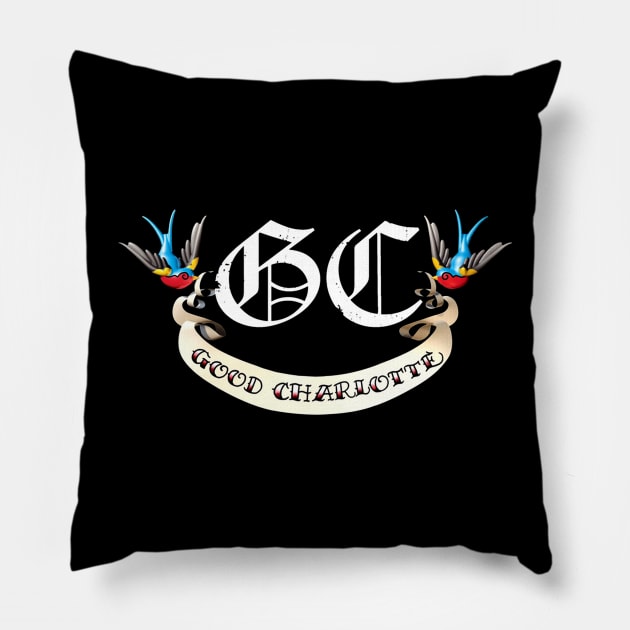 Good Charlotte Pillow by Lula Pencil Art