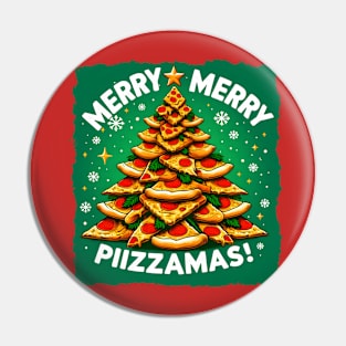 Christmas - Merry Pizzamas, Christmas Pizza. pizza lover funny Pin