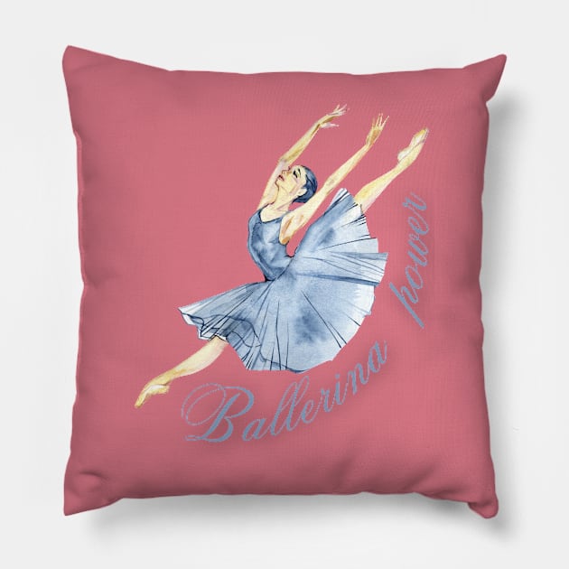 Ballerina Pillow by EnchantedSpectrum