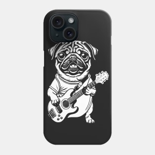 Rockstar Pug darkcolor Phone Case