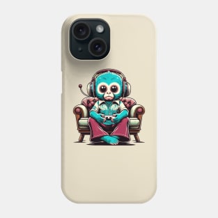 Monkey Master Gamer - Turquoise Tech Trendsetter Phone Case