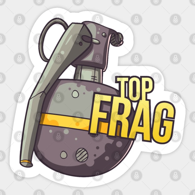 side fure sennep Top Frag - Gaming - Sticker | TeePublic