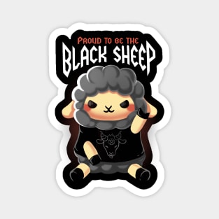 Black Sheep Metal - Funny Cute Animal - Rock Music Magnet