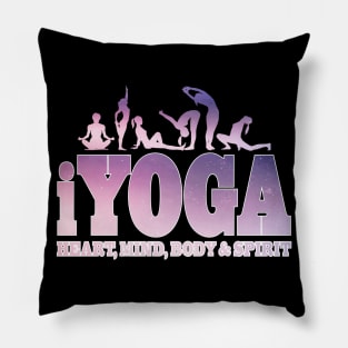 iYoga Heart Mind Body and Spirit Yoga Shirt and Gifts Items Pillow