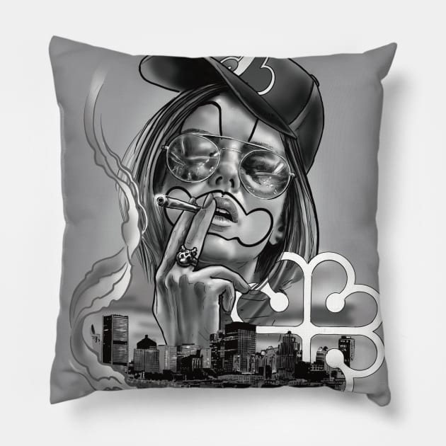 montreal thug life Pillow by Paskalamak