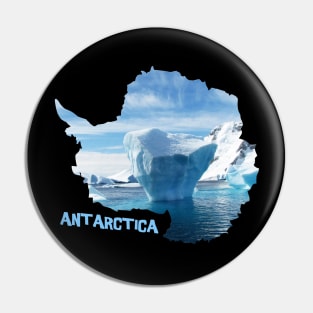 Antarctica Coastline Pin