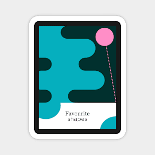 Favourite shapes print Magnet