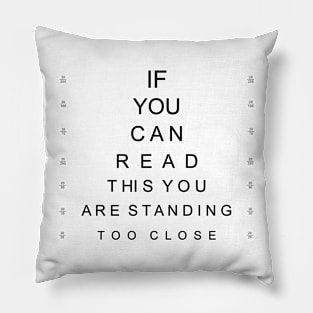 Eye Chart Pillow