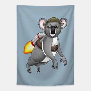 Rocket Koala Tapestry