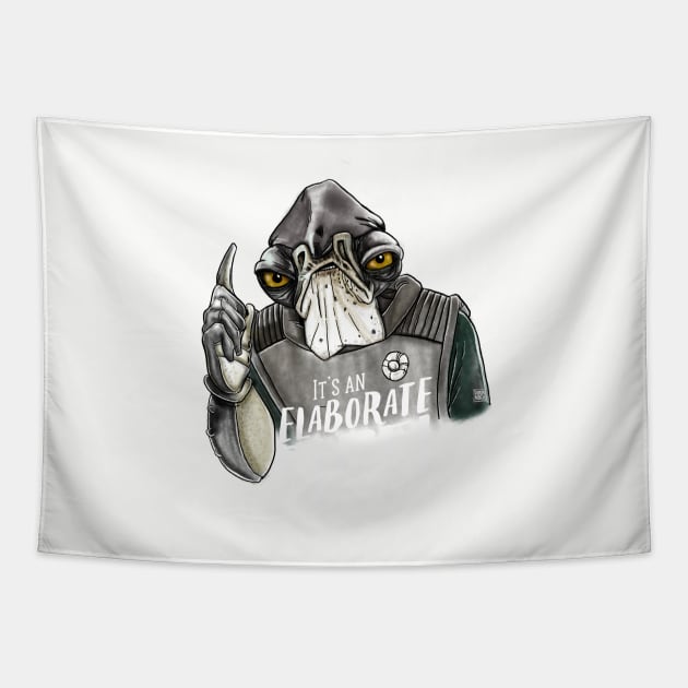 It's An Elaborate Ruse! : Admiral Raddus Tapestry by TreemanMorse