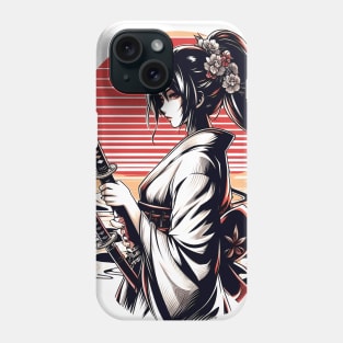 girl japanese culture katana Phone Case