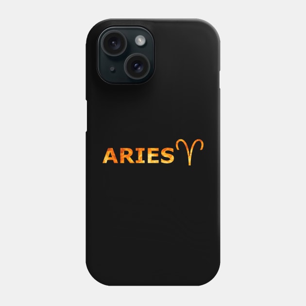 ARIES (fire) Phone Case by Zodiac Lover