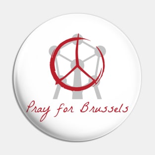 Pray For Brussels - Atomium Pin