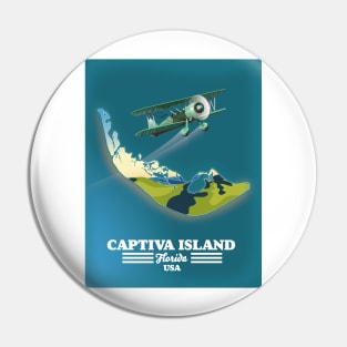 Captiva Island Florida USA map Pin