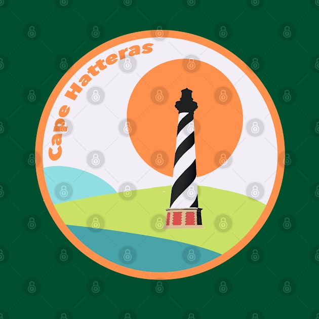 Cape Hatteras Lighthouse Sun by Trent Tides