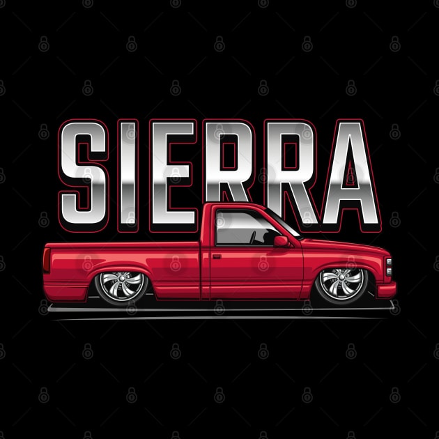 The Sierra Pickup Truck (Cardinal Red) by Jiooji Project